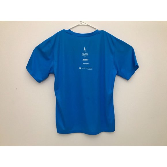 Brooks Dri Layer Boom Twin Cities Marathon 2016 Mens XL Blue T Shirt *13 - Picture 4 of 5